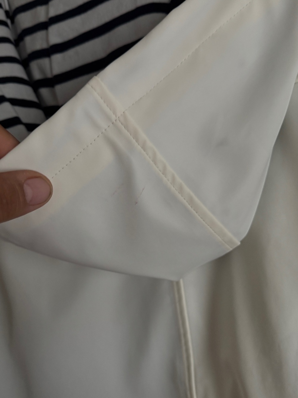 Saint James Cream ST MORGANE Hooded Raincoat - Picture 5 of 5
